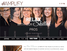 Tablet Screenshot of amplifyhairstudio.com